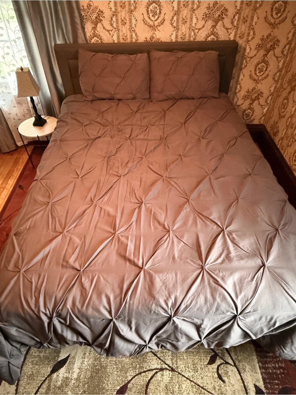 Threshold Pintuck Comforter Set - Grey